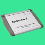 White thin rectangular device labeled Eyeblinker 2.