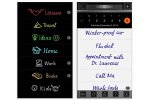 Screenshot of the app with handwritten text. 