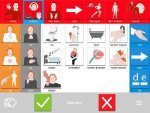 aac board with yes and no buttons