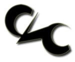 Fire Vox Logo with black diagonal lettering.