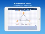Screenshot of a sketch of a geometry problem on a grid background with a toolbar at the top.