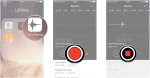 Screenshot of voice memos in use on iPhone.