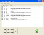Hotkey editing menu with several rows of keys with a checkbox next to them.