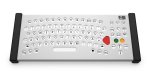 White keyboard with arrow controls to the right